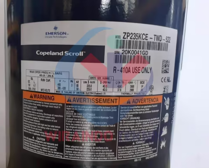 COPELAND ZP235KCE-TWD-522-4003