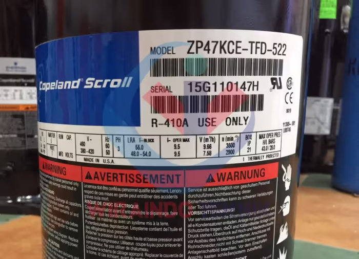COPELAND ZP47KCE-TFD-522-4015