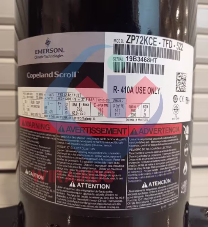 COPELAND ZP72KCE-TFD-522-4053