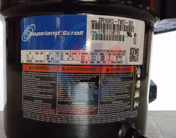 COPELAND-ZR16M3-TWD-551-4222