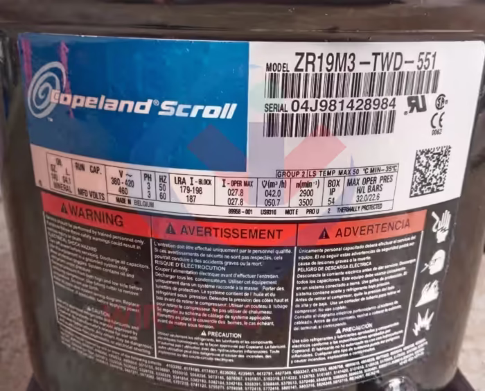 COPELAND-ZR19M3-TWD-551-4224