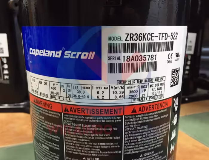 COPELAND-ZR36KCE-TFD-522-4116