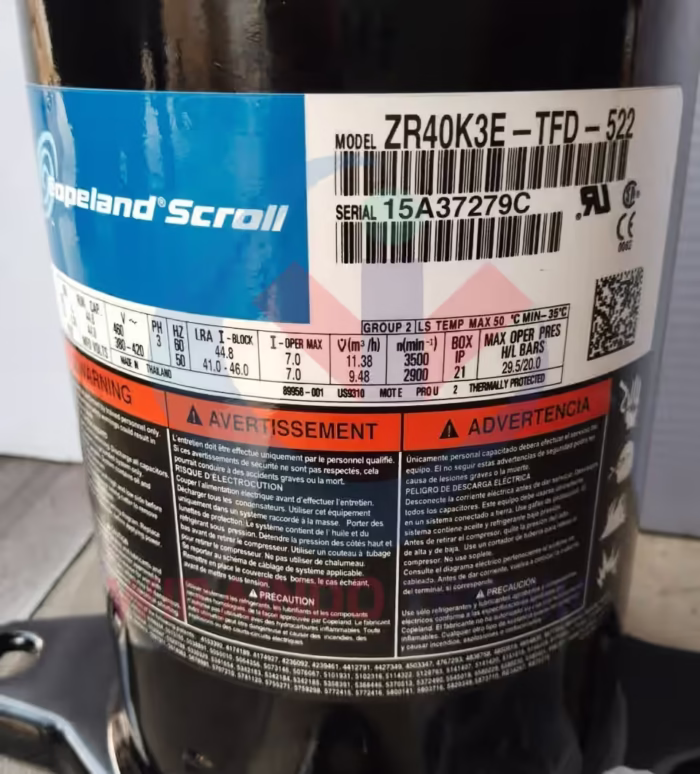 COPELAND-ZR40K3E-TFD-522-4120