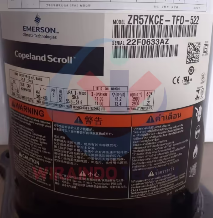COPELAND-ZR57KCE-TFD-522-4144