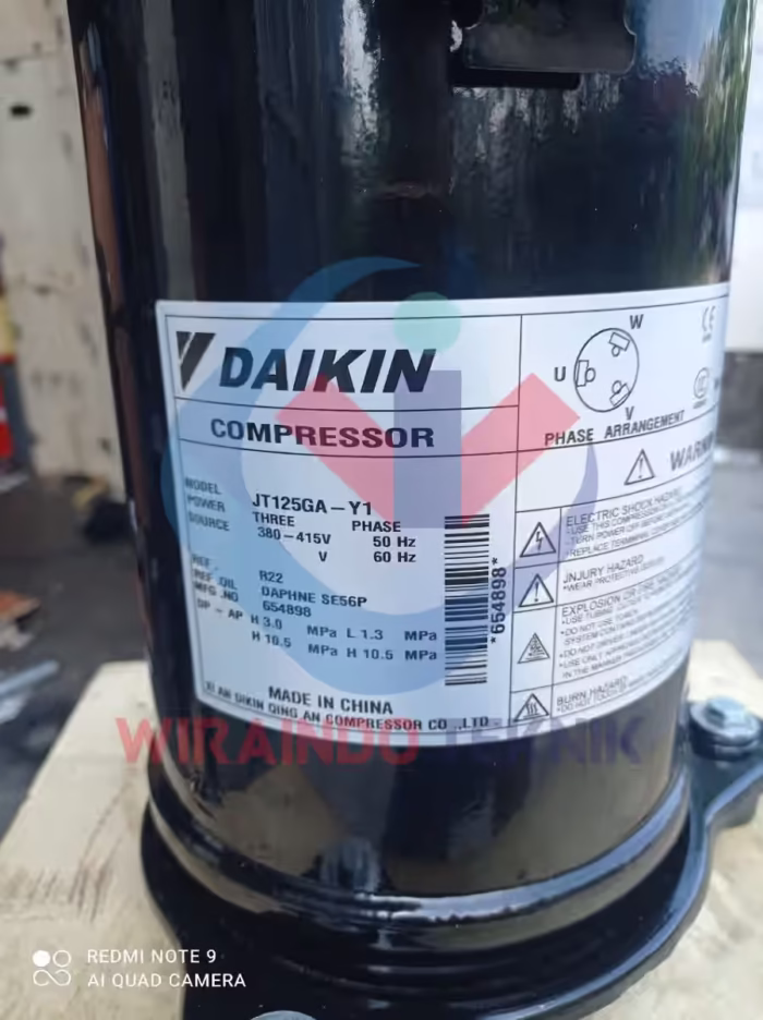 DAIKIN SCROLL JT125GA-Y1-3645