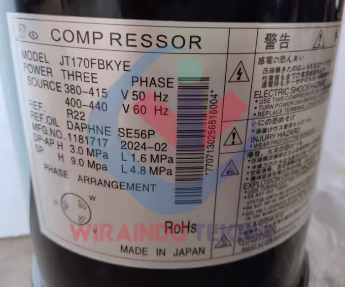 DAIKIN SCROLL JT170FBKYE-3664