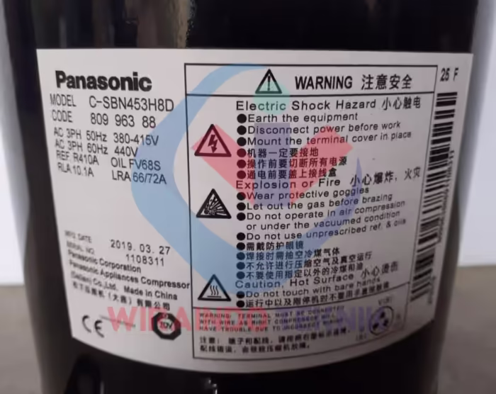 PANASONIC SCROLL C-SBN453H8D-3216